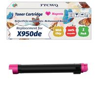 Compatible for Lexmark X950de Toner Cartridge Work for Lexmark X950 X950de X950dhe X952 X952de X954de Printers, with Chip, High Yield 36000 Pages, High-Definition Printing (1 Pack Magenta)