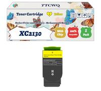 Compatible for Lexmark XC2130 Toner Cartridge Work for Lexmark XC2130 XC2132 Printers, with Chip, High Yield 6000 Pages, High-Definition Printing (1 Pack Yellow)