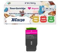 Compatible for Lexmark XC2130 Toner Cartridge Work for Lexmark XC2130 XC2132 Printers, with Chip, High Yield 6000 Pages, High-Definition Printing (1 Pack Magenta)