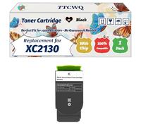 Compatible for Lexmark XC2130 Toner Cartridge Work for Lexmark XC2130 XC2132 Printers, with Chip, High Yield 6000 Pages, High-Definition Printing (1 Pack Black)