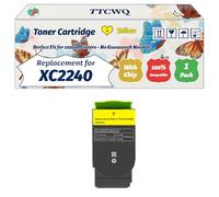Compatible for Lexmark XC2240 Toner Cartridge Work for Lexmark XC2240 XC4240 Printers, with Chip, High Yield 9000 Pages, High-Definition Printing (1 Pack Yellow)