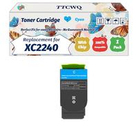 Compatible for Lexmark XC2240 Toner Cartridge Work for Lexmark XC2240 XC4240 Printers, with Chip, High Yield 9000 Pages, High-Definition Printing (1 Pack Cyan)