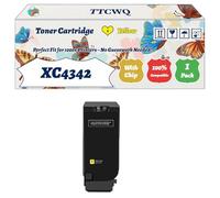 Compatible for Lexmark XC4342 Toner Cartridge Work for Lexmark XC4342 XC4352 Printers, with Chip, High Yield 25000 Pages, High-Definition Printing (1 Pack Yellow)