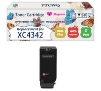 Compatible for Lexmark XC4342 Toner Cartridge Work for Lexmark XC4342 XC4352 Printers, with Chip, High Yield 25000 Pages, High-Definition Printing (1 Pack Magenta)