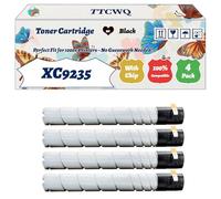 Compatible for Lexmark XC9235 Toner Cartridge Work for Lexmark XC9235 XC9245 XC9265 Printers, with Chip, High Yield 30000 Pages, High-Definition Printing (4 Pack Black)