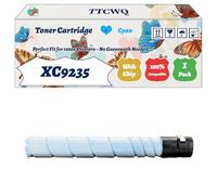 Compatible for Lexmark XC9235 Toner Cartridge Work for Lexmark XC9235 XC9245 XC9265 Printers, with Chip, High Yield 30000 Pages, High-Definition Printing (1 Pack Cyan)