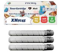 Compatible for Lexmark XM9145 Toner Cartridge Work for Lexmark XM9145 XM9155 XM9165 Printers, with Chip, High Yield 25000 Pages, High-Definition Printing (3 Pack Black)