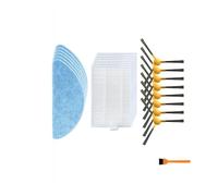 Compatible For LIECTROUX C30B XR500 E30，Compatible For Proscenic 800T 820S 820T 830T Robot，Vacuum Parts Main Side Brush Hepa Filter Mop Rag (Color : Set a)