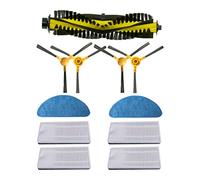 Compatible for Mamibot， Exvac660/650 Platinum Robot Vacuum Cleaner Main Brush Side Brush Filter Mop Cloth Spare Parts Accessories(Set 2)