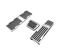 Compatible For Mazda 3 BP CX30 CX50 CX60 MX30 MX-30 2019-2021 2022 2023 2024 2025 Car Foot Rest Accelerator Brake Clutch Pedals Cover Pad(AT 3pcs Silver)