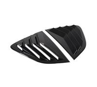 Compatible For Mazda MX-5 2016-2023 Car Rear Glass Window Triangle Blinds Louvers Cover Protector Stickers ABS Shutter (hardtop Version)(Black)