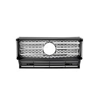 Compatible For Mercedes Benz G Class Klass W463 Front Grille GT Style Face Engine Air Inlet Radiator Grill Bumper 1990-2019(Chrome Black 90-19)
