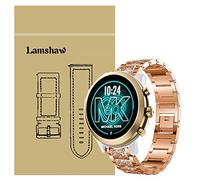 Compatible for Michael Kors MKGO Band, LvBu Jewelry Metal Rhinestone Diamond Bling for Michael Kors Access MKGO Smartwatch (Rosegold)