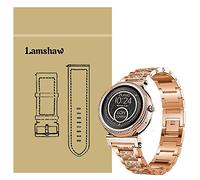 Compatible for Michael Kors Sofie Band, Blueshaw Jewelry Metal Rhinestone Diamond Bling Compatible for Michael Kors Access Sofie Touchscreen Smartwatch (Rosegold)