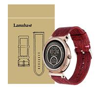 Compatible for Michael Kors Sofie Band, LvBu Breathable Nylon Woven Fabric Replacement Accessory Strap for Michael Kors Access Sofie Smartwatch (Red)
