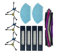 Compatible For Midea M7 M7 Pro Robotic，Vacuum Cleaner Spare Parts Cleaning Accessories Replacement Rags Roll Brush Side Brush HEPA Filter Mop Cloth (Color : Set a)