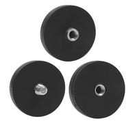 Compatible for Mini Strong Magnetic Mount - D36mm Rubber Coated Base (1/4 M4 M5 M6) for Camera Car Roof LED Light Bar Holder(1 4 Convex Hole)