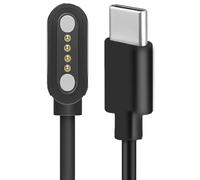 Compatible for MorePro Smart Watch Charger, Lamshaw Replacement Charger Cable Compatible with MorePro AIR3, AIR 3 1.83 Inches Smart Watch (Black, TypeC)