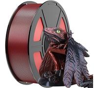 Compatible for Most Printers and 3D Pens, 1KG Silk PLA 3D Printer Filament 1.75mm, +/-0.03mm Precision(Black)