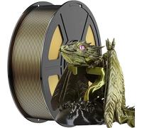 Compatible for Most Printers and 3D Pens, 1KG Silk PLA 3D Printer Filament 1.75mm, +/-0.03mm Precision(Gold)