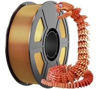 Compatible for Most Printers and 3D Pens, 1KG Silk PLA 3D Printer Filament 1.75mm, +/-0.03mm Precision(Red)