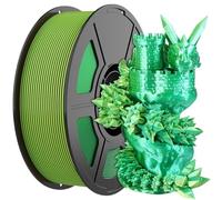 Compatible for Most Printers and 3D Pens, 1KG Silk PLA 3D Printer Filament 1.75mm, +/-0.03mm Precision(Yellow)