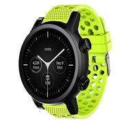 Compatible for Moto 360 3rd Gen Band, LvBu Silicone Replacement Wristbands Sport Strap with Metal Buckle Compatible for Moto 360 3rd Gen 2020 (Green)