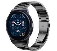 Compatible for Moto Watch 120 Band, Lamshaw 18mm, 20mm, 22mm Quick Release Stainless Steel Metal Replacement Straps Compatible with Moto 40 , 70, 100, 120, 360 3rd Gen 2020 Smartwatch (22mm size band,