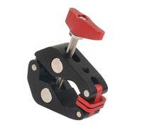 Compatible for Multi-function Crab Super Clamp - 1/4" 3/8" Arri Screw Holes for SLR Video Studio Rail Tube Fill Lights Umbrella(Type B)