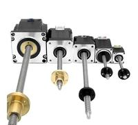 Compatible for Nema8 11 14 17 23 Hybrid Micro Leadscrew Screw Stepping Linear Stepper Motor Customized Lead Screw Trapezoidal Thread T5/T8(35X38 135N Tr8X2-300)