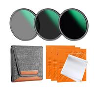 Compatible For Nikon Canon 49-82mm ND Filter Kit | ND8 ND64 ND1000, 3 vacuum cleaning cloths & storage pouch, accurate exposure control(77mm)