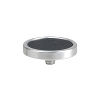 Compatible for Nikon ZF/Fujifilm X100VI/XT50/Leica M9 - Metal Leather Soft Shutter Release Button Camera Trigger(Silver)