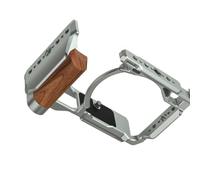 Compatible For Nikon ZR 6K Wooden Cage Kit | Multi threaded expansion slots support attachments for film and outdoor video creation(Silver/Gray)