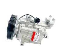 Compatible For Nissan， MARCH III MICRA K12 16V NOTE E11 1.4 .6 Ac Compressor 92600AX80A 92600AX80B 92600AX800 92600AX84B DKV08，air Conditioner Pump Accessories(4pk-4 grooves pulley)