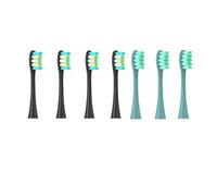 Compatible for Oclean - 7pcs Replacement Brush Heads, Fit Flow/X/X PRO/Z1/F1/One/Air 2/SE, Soft Dupont Bristle, Vacuum Packaging(4black 3green)