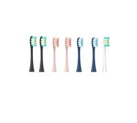 Compatible for Oclean 7pcs Replacement Heads Brush Flow/X/X PRO/ Z1/ F1/ One/Air 2 /SE Soft Sonic Toothbrush Vacuum Bristle(Black and White)