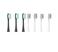 Compatible for Oclean Flow/X/X PRO/Brush Heads | For Z1/ F1/ One/ Air 2 /SE,Soft Sonic Toothbrush Vacuum Bristle 7pcs Replacement Heads(3 Black 4Grey)