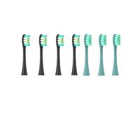 Compatible for Oclean Flow/X/X PRO/ Z1/ F1/ One/Air 2 /SE Brush Heads Soft Sonic Toothbrush Vacuum Bristle 7pcs Replacement(4Black 3Green)