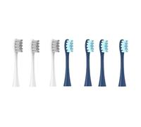Compatible for Oclean Flow/X/X PRO/ Z1/ F1/ One/Air 2 /SE Brush Heads Soft Sonic Toothbrush Vacuum Bristle 7pcs Replacement(3Grey 4Dark Blue)
