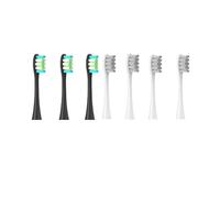 Compatible for Oclean Flow/X/X PRO/ Z1/ F1/ One/Air 2 /SE Brush Heads Soft Sonic Toothbrush Vacuum Bristle 7pcs Replacement(3 Black 4Grey)