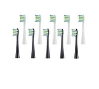 Compatible for Oclean， Replaceable Electric Toothbrush Brush Heads for X/X PRO/ Z1/ F1/One/Air 2/SE Soft Dupont Bristle Nozzles(5Black 5Grey)