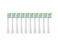 Compatible for Oclean Replacement Brush Heads with Blue Green Soft Bristles, Multiple Model Fit(10 White)