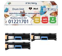 Compatible for Okidata OKI 01221701 Drum Unit Work for Okidata OKI B930 B930d Printers, with Chip, High Yield 60000 Pages, High-Definition Printing (3 Pack Black)