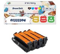 Compatible for Okidata OKI 01333304 Drum Unit Work for Okidata OKI 01333303 01333302 01333301 S7470mfp ES7480 Printers, with Chip, High Yield 40000 Pages, High-Definition Printing (4-Pack BK/C/M/Y)