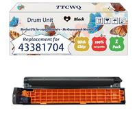 Compatible for Okidata OKI 43381704 43381703 43381702 43381701 Drum Unit Work for Okidata OKI C5600dn C5600n C5700dn C5700n Printers (1 Pack Black)