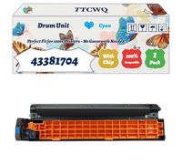 Compatible for Okidata OKI 43381704 Drum Unit Work for Okidata OKI C5600dn C5600n C5700dn C5700n C5650n C5750n C5650dn C5750dn C5500n Printers (1 Pack Cyan)