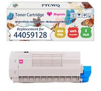 Compatible for Okidata OKI 44059128 Toner Cartridge Work for Okidata OKI ES8430 Printers, with Chip, High Yield 8500 Pages, High-Definition Printing (1 Pack Magenta)