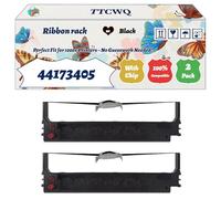 Compatible for Okidata OKI 44173405 Ribbon rack Work for Okidata OKI ML-5720 ML-5790 MicroLine 5720 5790 ECO Printers, with Chip, High Yield 5000 Pages, High-Definition Printing (2-Pack Black)