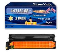 Compatible for Okidata OKI 44315108 Drum Unit, Work for Okidata OKI C610 C610dn C610DTN C610n Printers, Drum Unit 44315107 44315106 44315105 (1 Pack Yellow)
