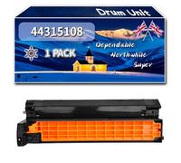 Compatible for Okidata OKI 44315108 Drum Unit, Work for Okidata OKI C610 C610dn C610DTN C610n Printers, Drum Unit 44315107 44315106 44315105 (1 Pack Black)